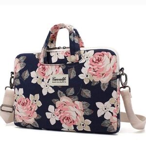 Canvas Life Floral Laptop Shoulder Messenger Bag Case Sleeve *BF